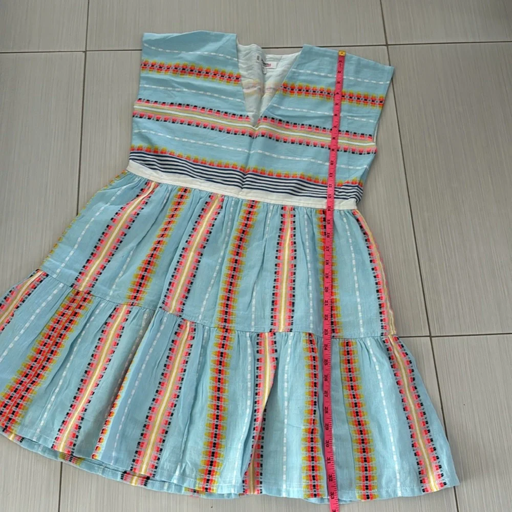 Lemlem NWOT Boho lined MIDI Dress with embroidered details - Picture 12 of 12